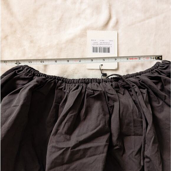 NWT DISSH Stevie Black Cotton Poplin Bubble Mini Skirt, size 6 - Picture 5 of 8